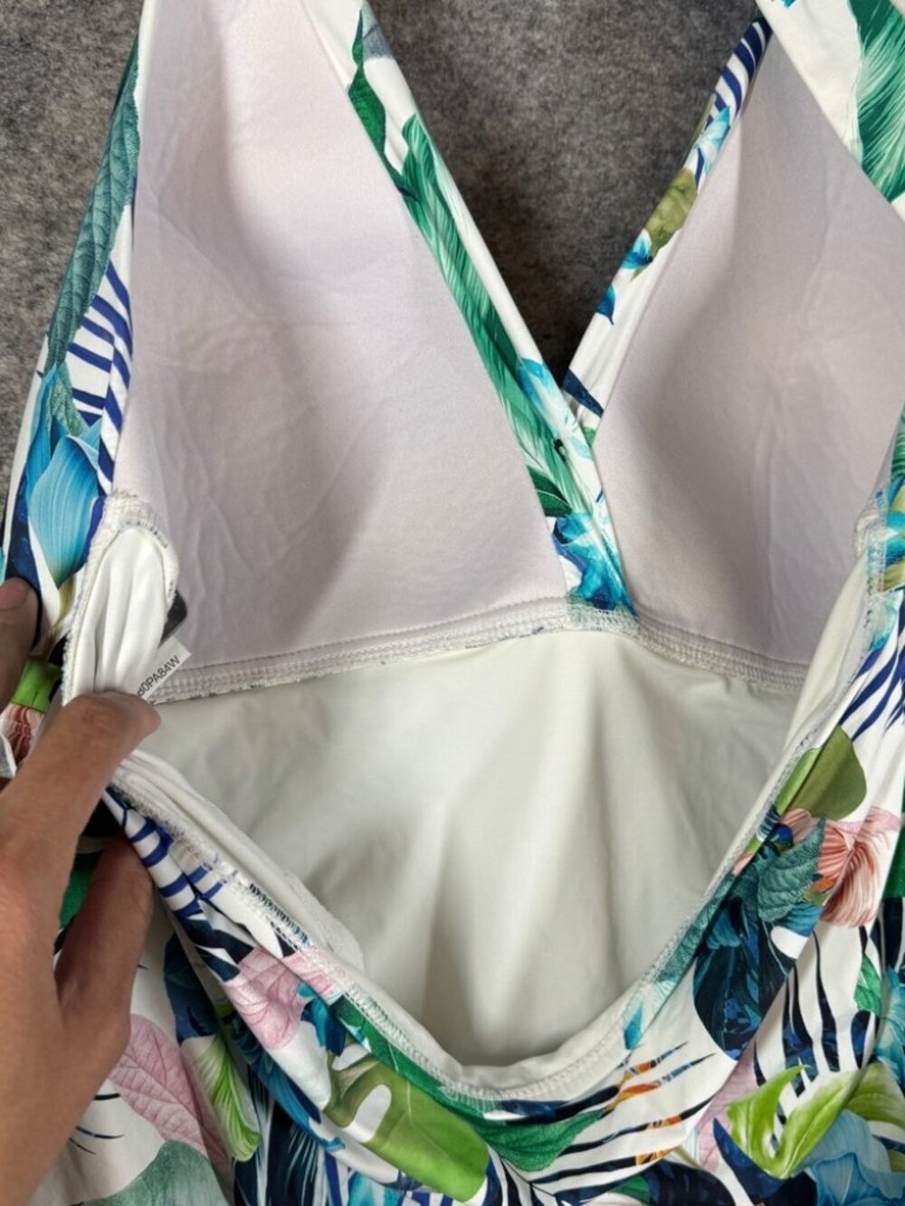 La Blanca Tropical Tankini Top Floral Halter Swim Plus 20W Summer Chic Vacation - Picture 9 of 13